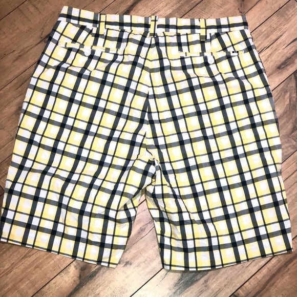 Nautica Yellow Plaid Shorts 36W - Picture 5 of 7